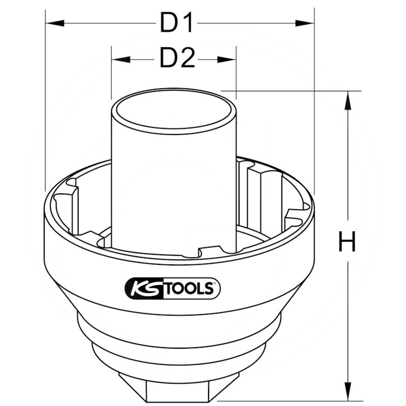 KS Tools Grooved nut spanner | zdjęcie nr 2