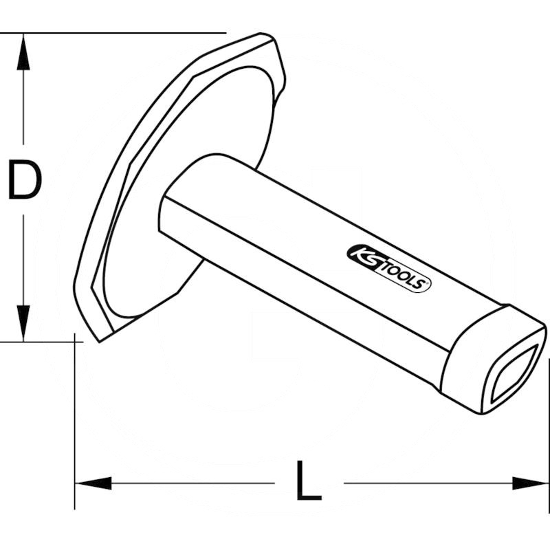 KS Tools Hand grips f.chisels, 26x7mm | zdjęcie nr 2