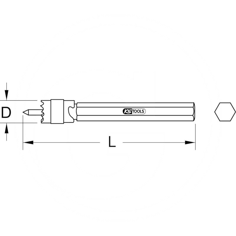 KS Tools HSS spot weld hole cutter, Ø 10,0mm | zdjęcie nr 2