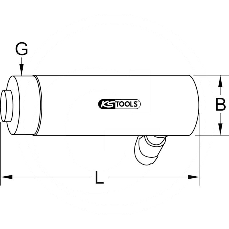 KS Tools Hydraulic cylinder, 10 t | zdjęcie nr 2