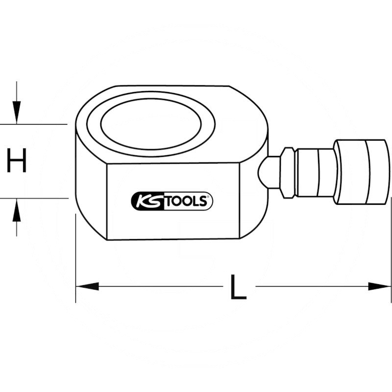 KS Tools Hydraulic cylinder, 10 t | zdjęcie nr 2