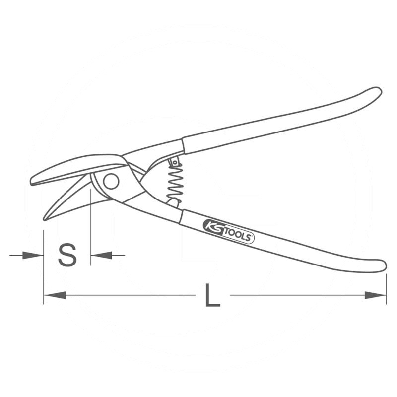 KS Tools Ideal shears, right handed cut | zdjęcie nr 2