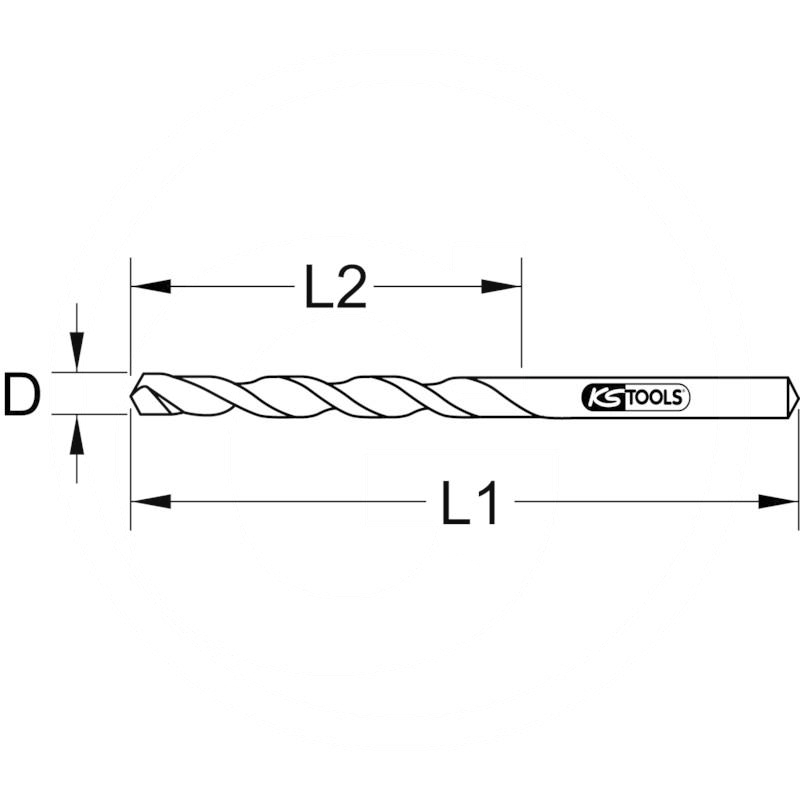 KS Tools Impact drill bit, 10pcs, 6mm | zdjęcie nr 2