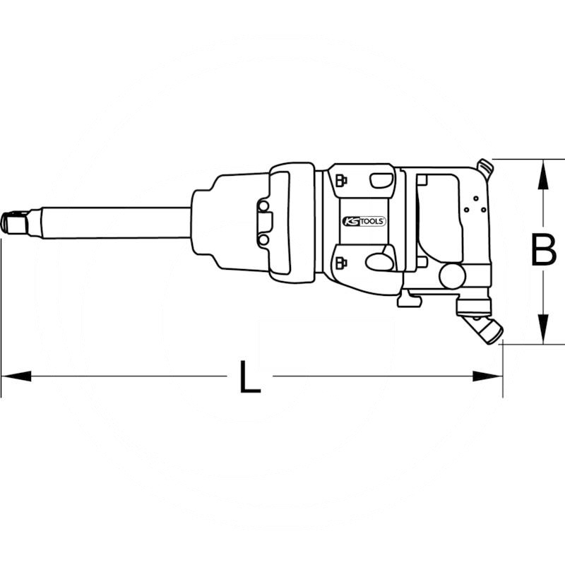 KS Tools Impact wrench, 1", 3388Nm | zdjęcie nr 2