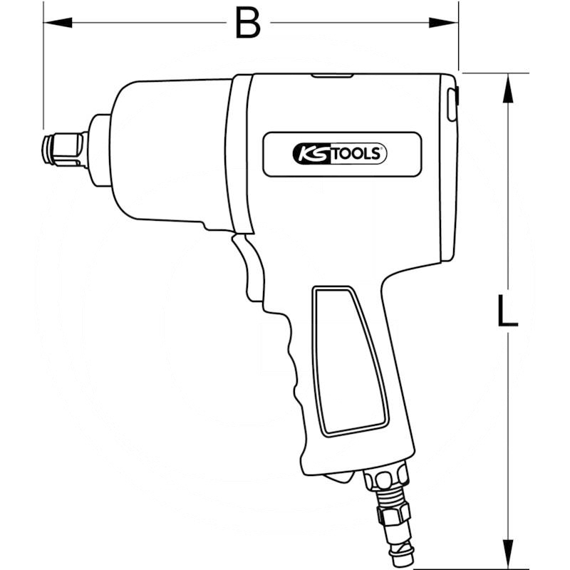 KS Tools Impact wrench, 1/2", 690Nm | zdjęcie nr 2