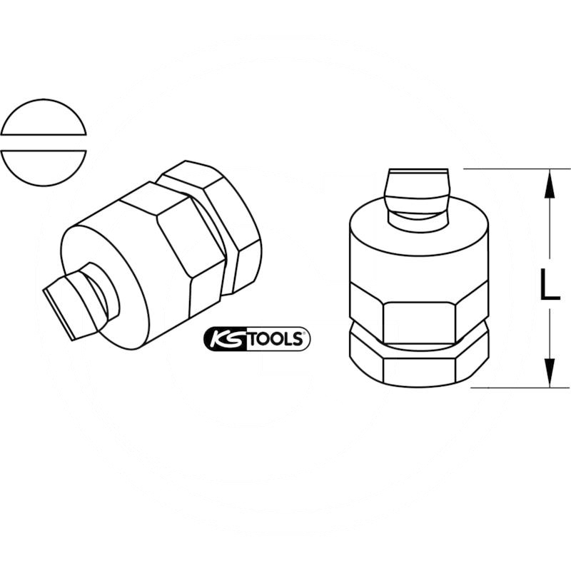 KS Tools Micro bit, slot, 4mm | zdjęcie nr 2