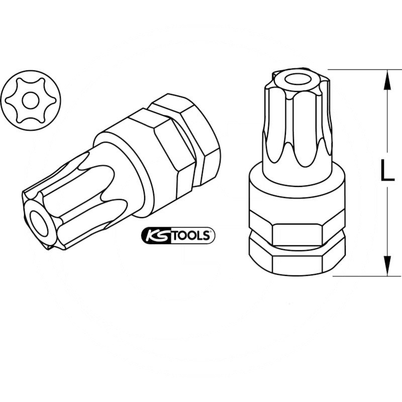 KS Tools Micro bit, tamperproof TX, TB10 | zdjęcie nr 2