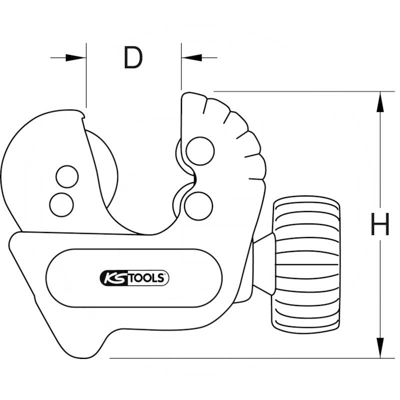 KS Tools Mini pipe cutter, 3-28mm | zdjęcie nr 2