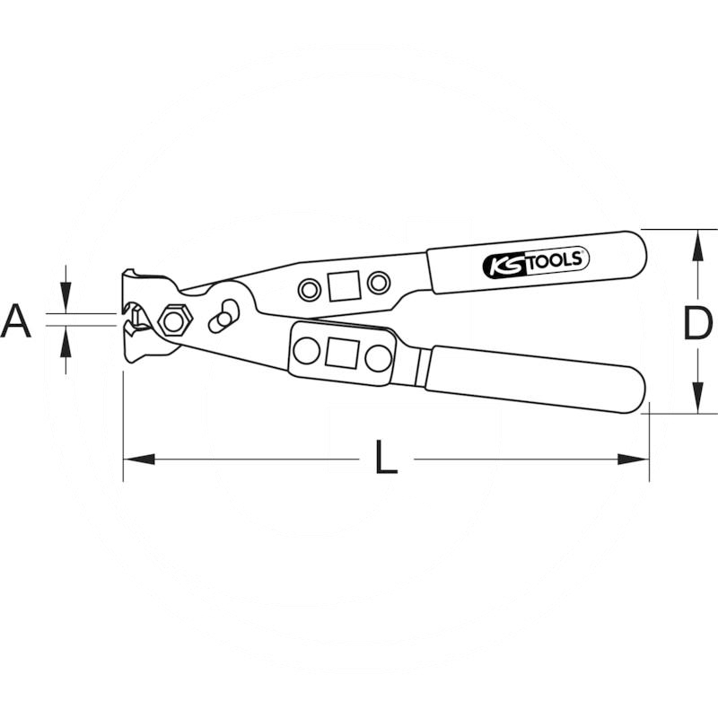 KS Tools O-clip hose clamping pliers | zdjęcie nr 2