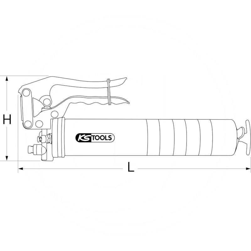 KS Tools One-handed grease gun with rigid filling tube | zdjęcie nr 2