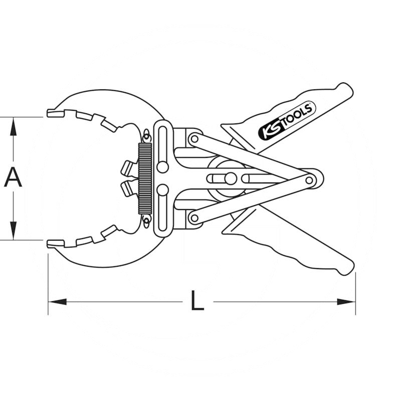 KS Tools Piston ring pliers, Ø 50-110mm | zdjęcie nr 2