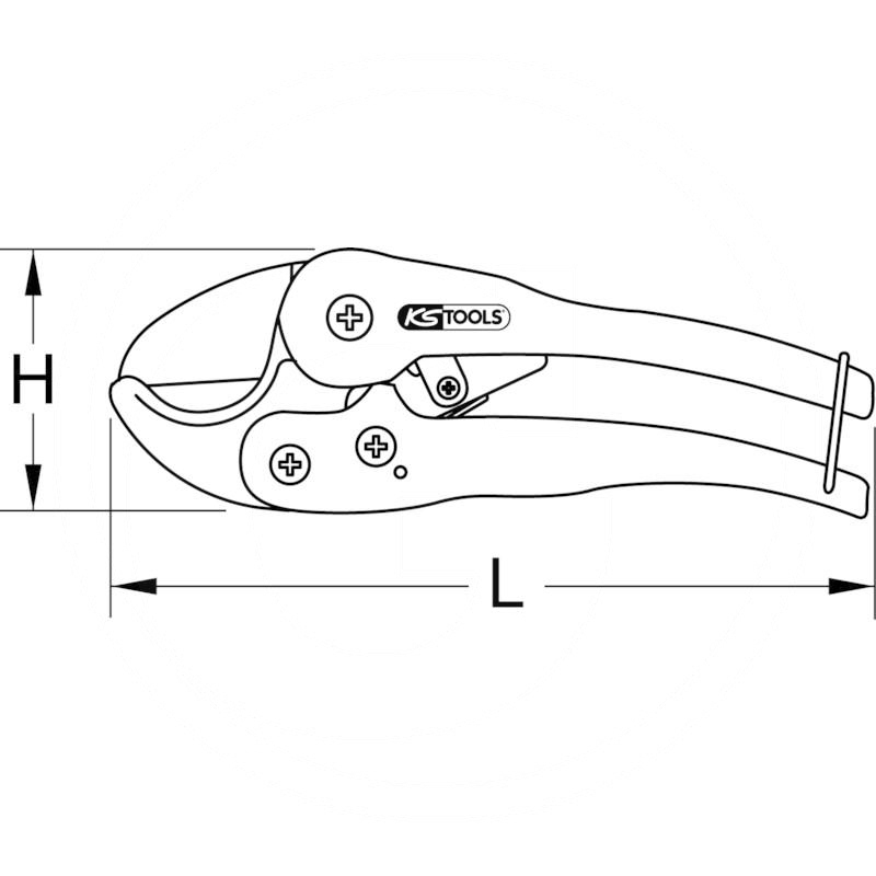 KS Tools Plastic pipe cutter, Ø 0-75mm | zdjęcie nr 2