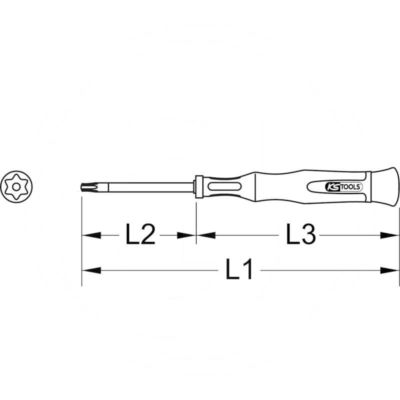 KS Tools Precision screwdriver, TB15 | zdjęcie nr 2