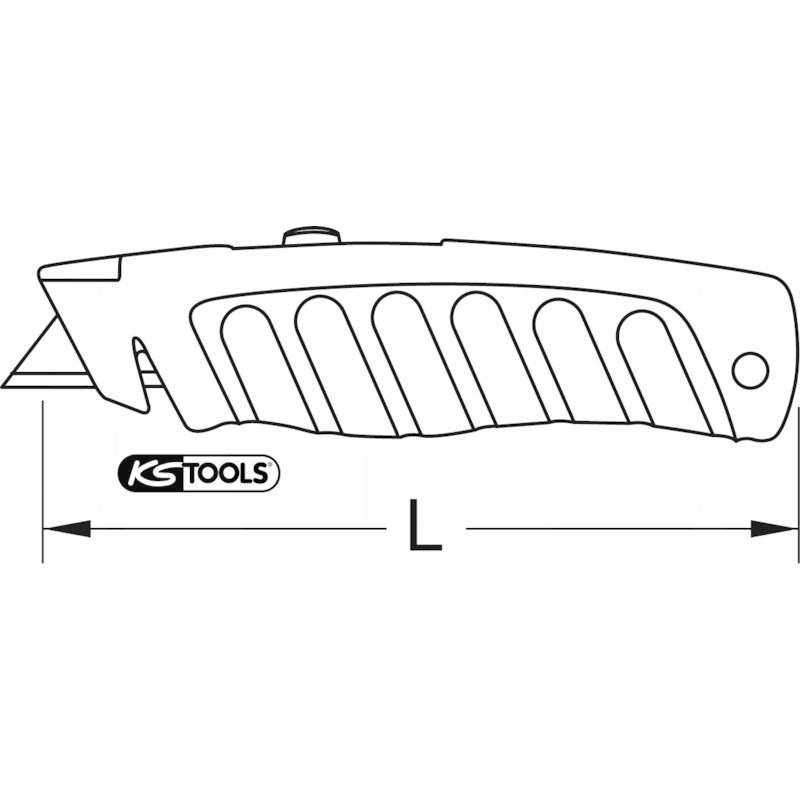 KS Tools Profi utility knife, 145mm | zdjęcie nr 2