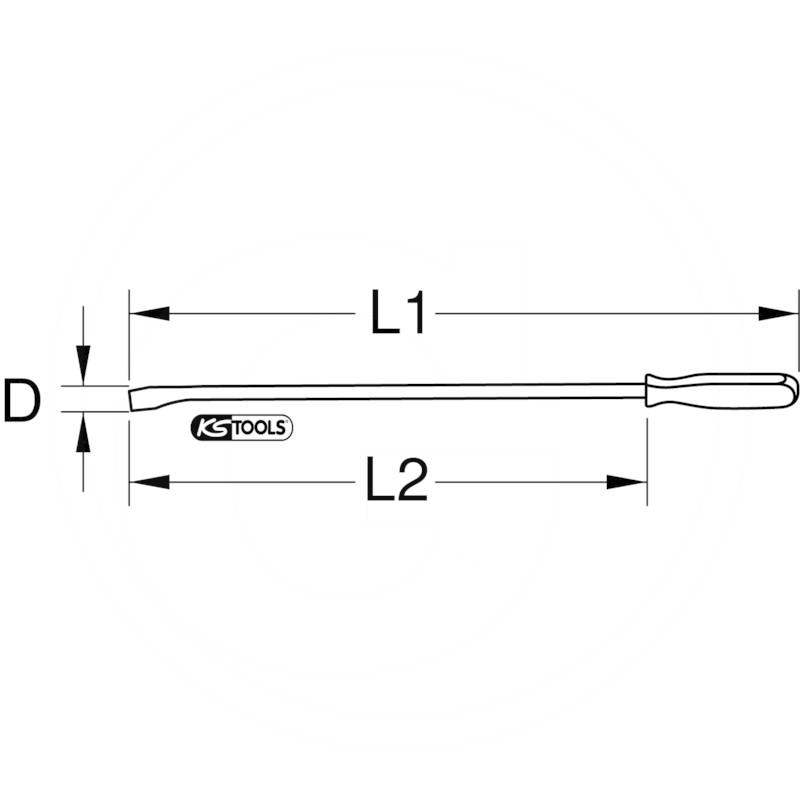 KS Tools Pry bar, 200mm | zdjęcie nr 2