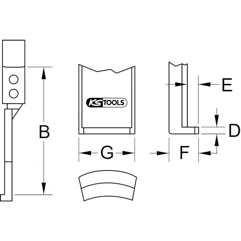 KS Tools Puller leg, 250mm | zdjęcie nr 2