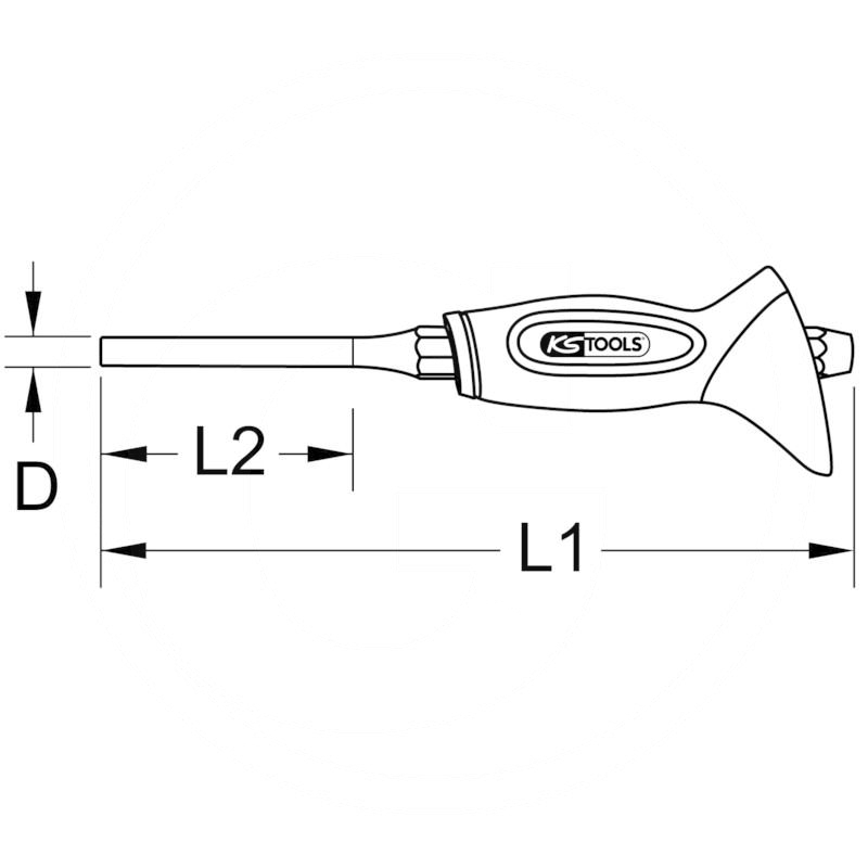 KS Tools Punch with hand protection grip 10 mm | zdjęcie nr 2