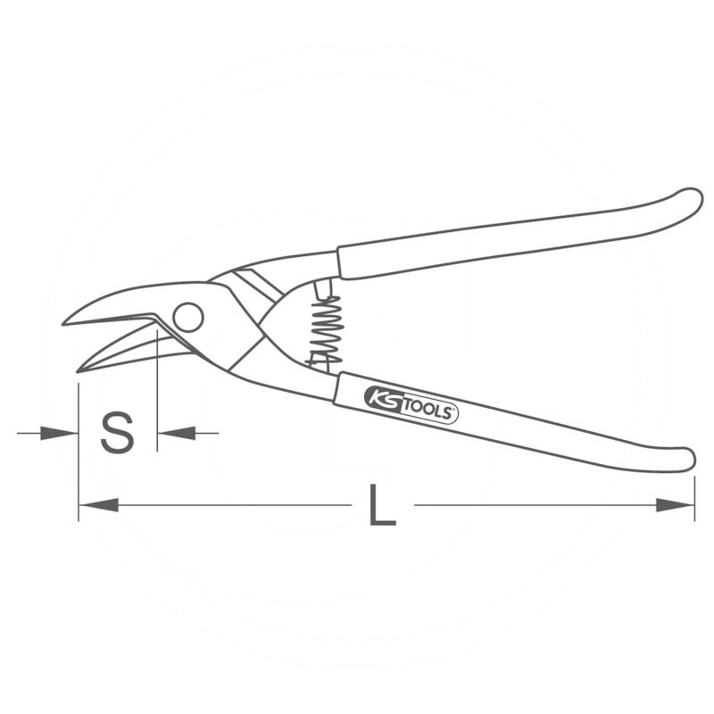 KS Tools Punching shears, right handed cut | zdjęcie nr 2