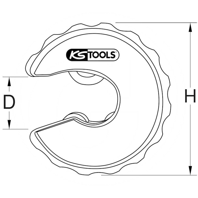 KS Tools Ratchet pipe cutter, 15mm | zdjęcie nr 2