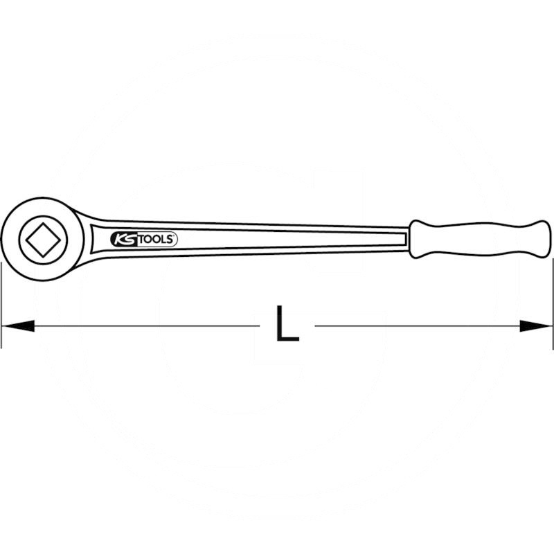 KS Tools Ratchet square drive, 18mm | zdjęcie nr 2