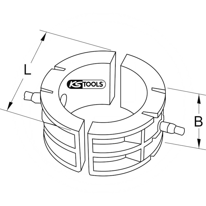 KS Tools Reducing jaws f.CK-160, 2pcs, Ø 140mm | zdjęcie nr 2