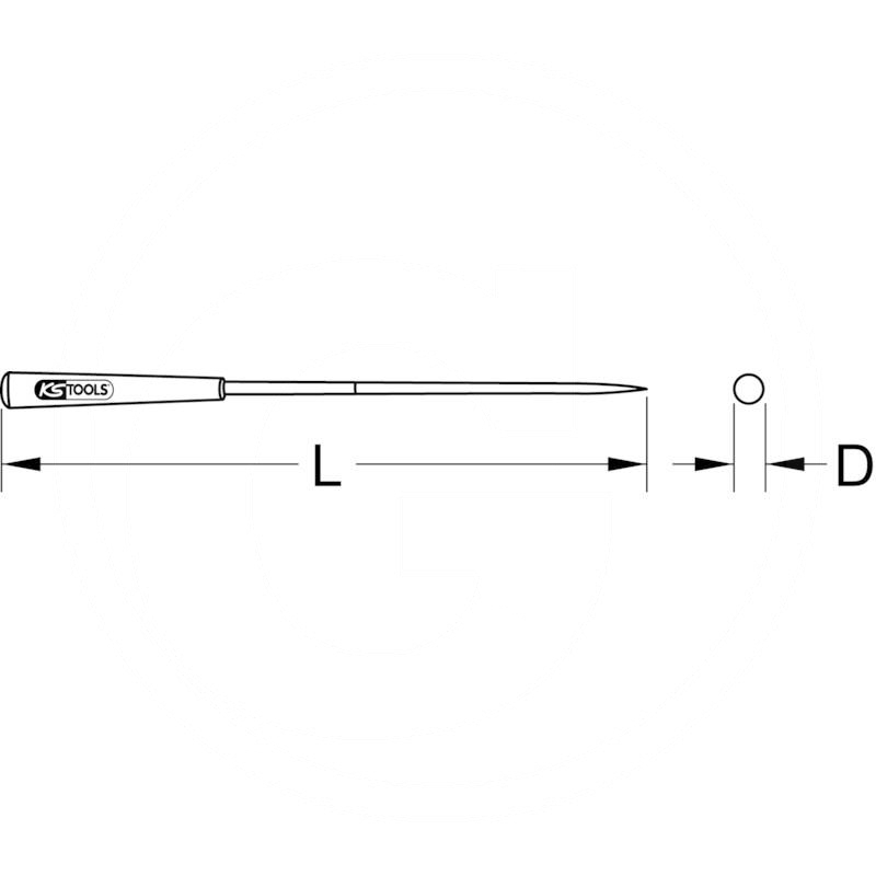 KS Tools Room files, 5mm | zdjęcie nr 2