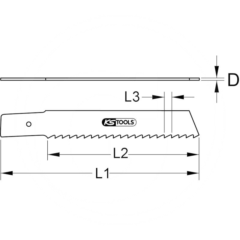 KS Tools Sabre saw blade HSS Bi metal, L=140mm | zdjęcie nr 2