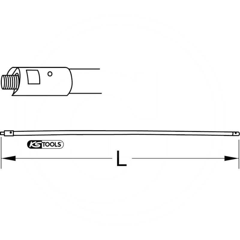KS Tools Screw extensions, Ø18mm,L=1,5m | zdjęcie nr 2