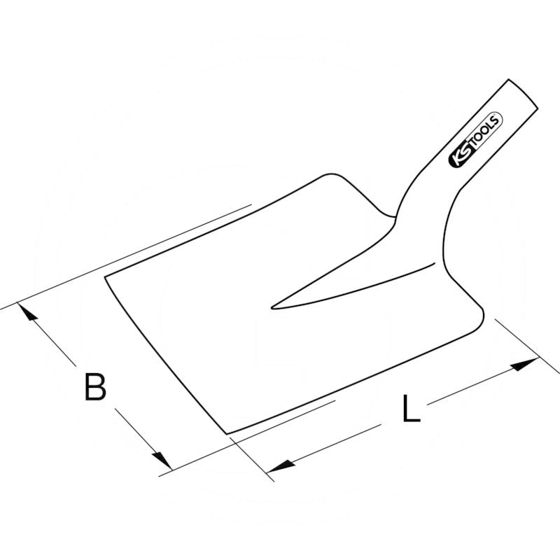 KS Tools Shovel, square, 250mm | zdjęcie nr 2
