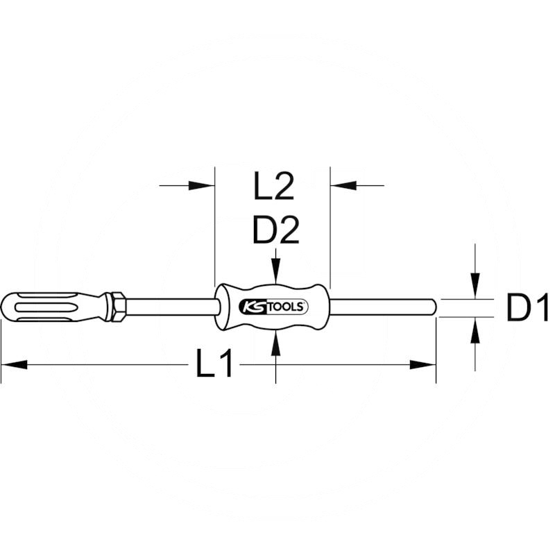 KS Tools Slide hammer, 250mm, M10 | zdjęcie nr 2