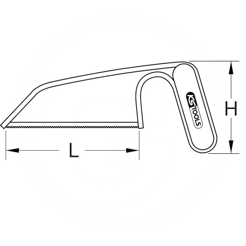 KS Tools Small hacksaw frame, 150mm | zdjęcie nr 2