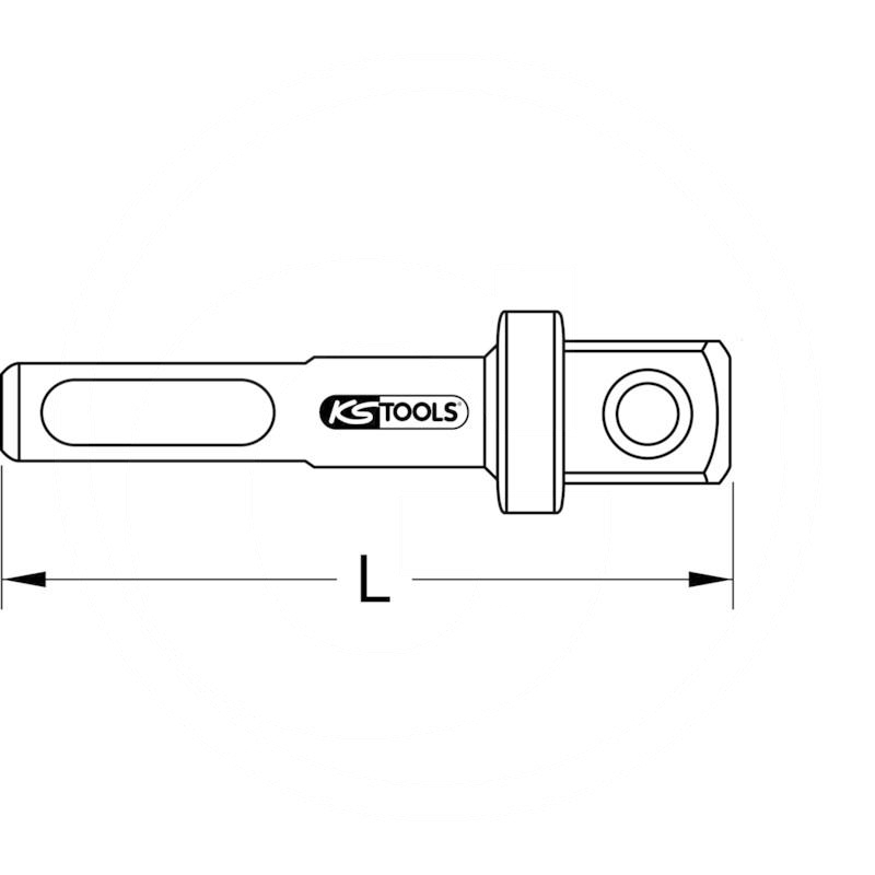 KS Tools Socket adaptors, SDS, 3/8", 65mm | zdjęcie nr 2