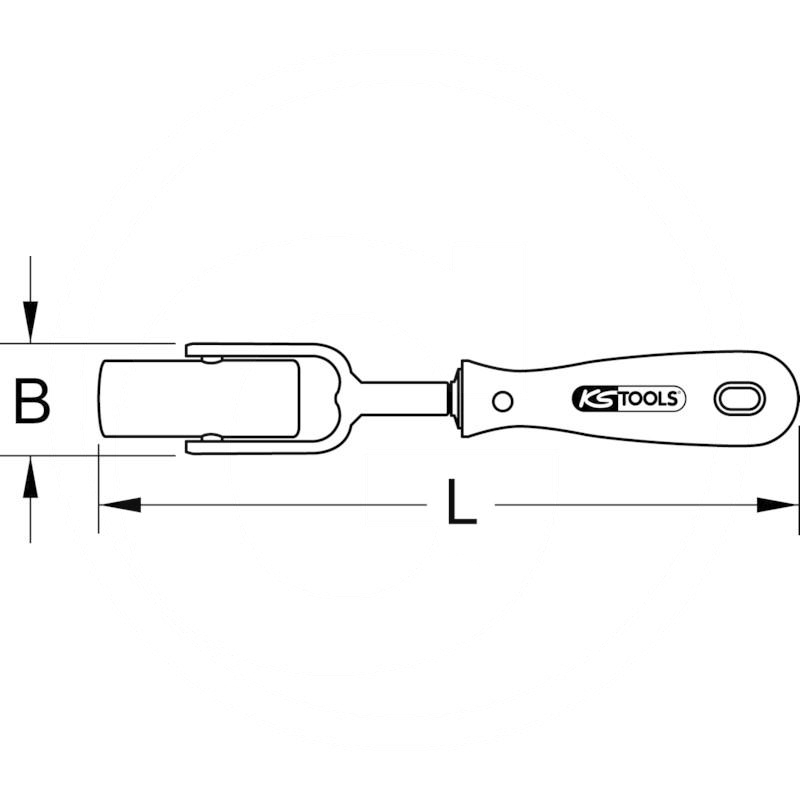 KS Tools Stock screw key drive tool,M8/M10 | zdjęcie nr 2