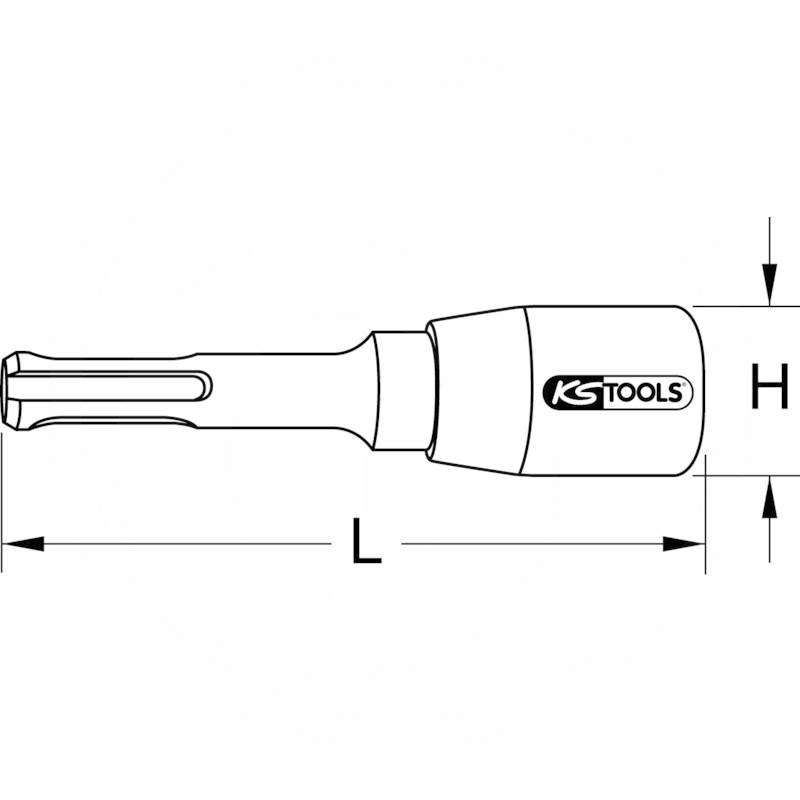KS Tools Stud driver SDS compatible, M8 | zdjęcie nr 2
