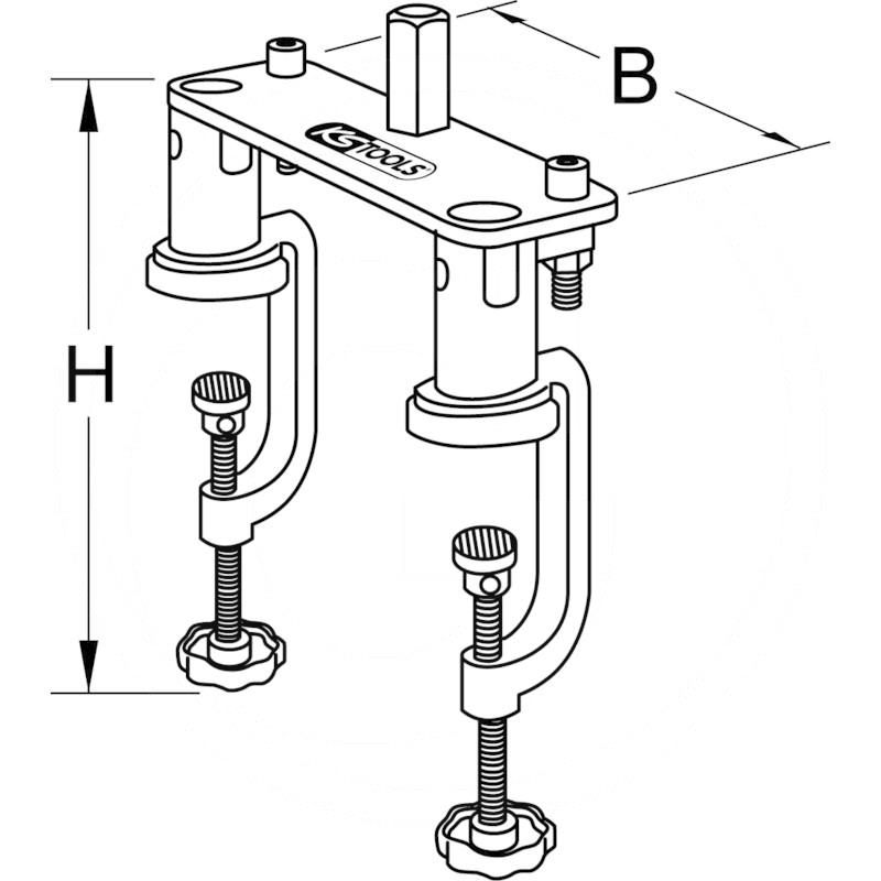 KS Tools Table clamps, CK-160, 2 clamp arms | zdjęcie nr 2