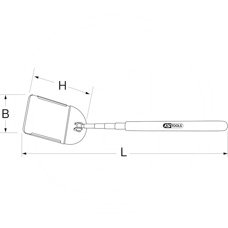 KS Tools Telescopic inspection mirror,L=178-860mm | zdjęcie nr 2