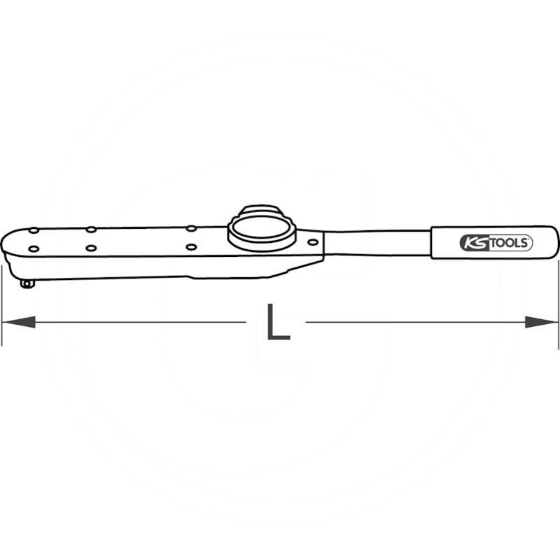 KS Tools Torque wrench, 1/2", 50-250Nm | zdjęcie nr 2