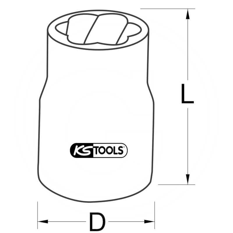 KS Tools Twist socket, 3/8", 12mm | zdjęcie nr 2