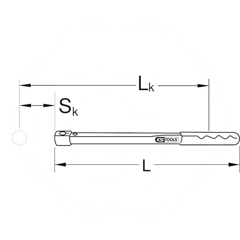 KS Tools ULTIprec torque wrench,QC head, 9x12mm | zdjęcie nr 2