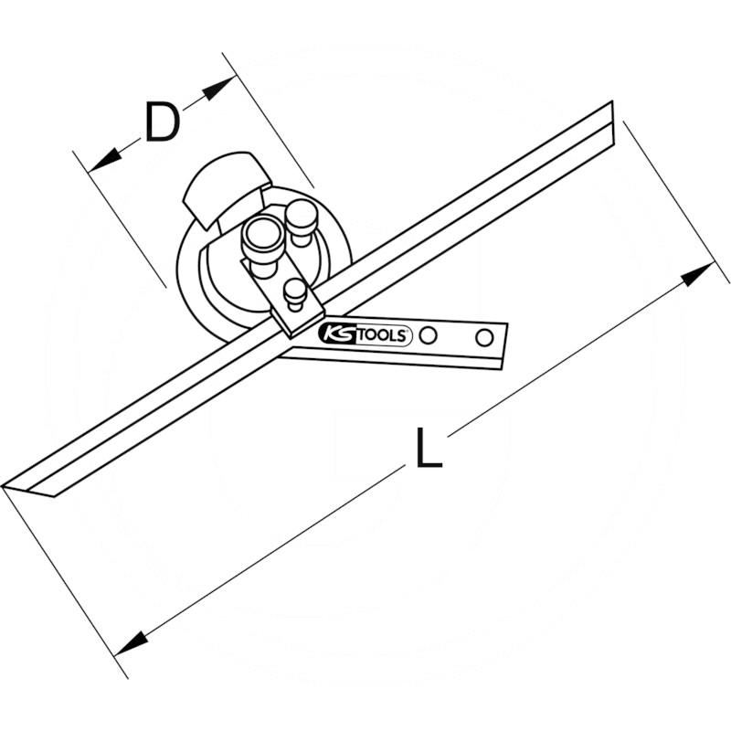 KS Tools Uni protractor, 300mm | zdjęcie nr 2