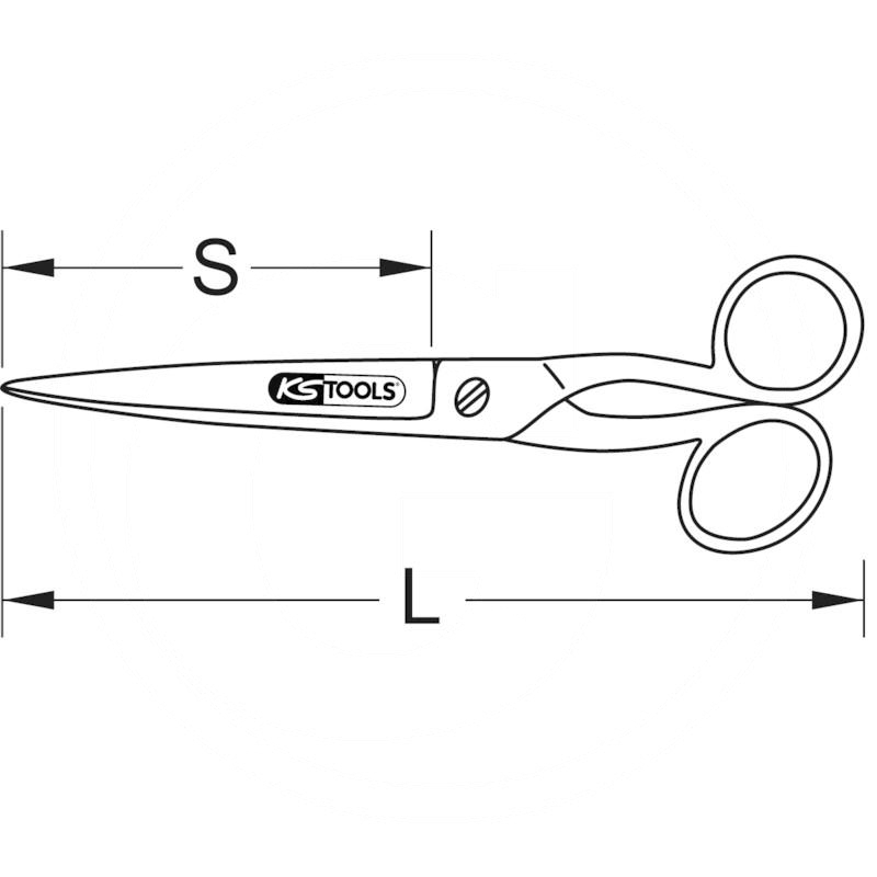 KS Tools Uni scissors, 250mm | zdjęcie nr 2