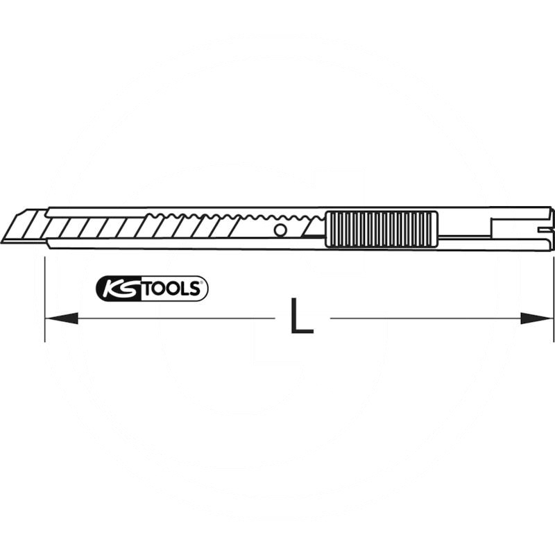 KS Tools Utility knife, snap off blade, 130mm | zdjęcie nr 2