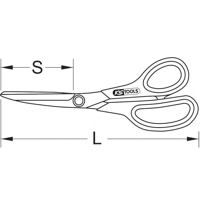 KS Tools Utility scissors, 220mm | zdjęcie nr 2