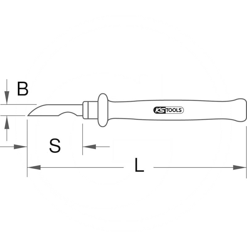 KS Tools VDE cable stripping knife, 195mm | zdjęcie nr 2