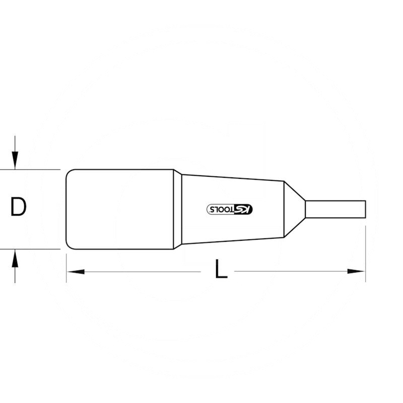 KS Tools VDE hex bit socket 1/4", 4mm | zdjęcie nr 2