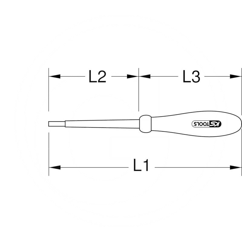 KS Tools VDE hex screwdriver, 2.5mm | zdjęcie nr 2