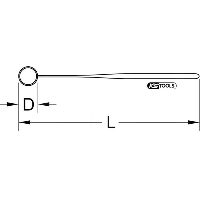 KS Tools VDE inspection mirror, 22mm | zdjęcie nr 2