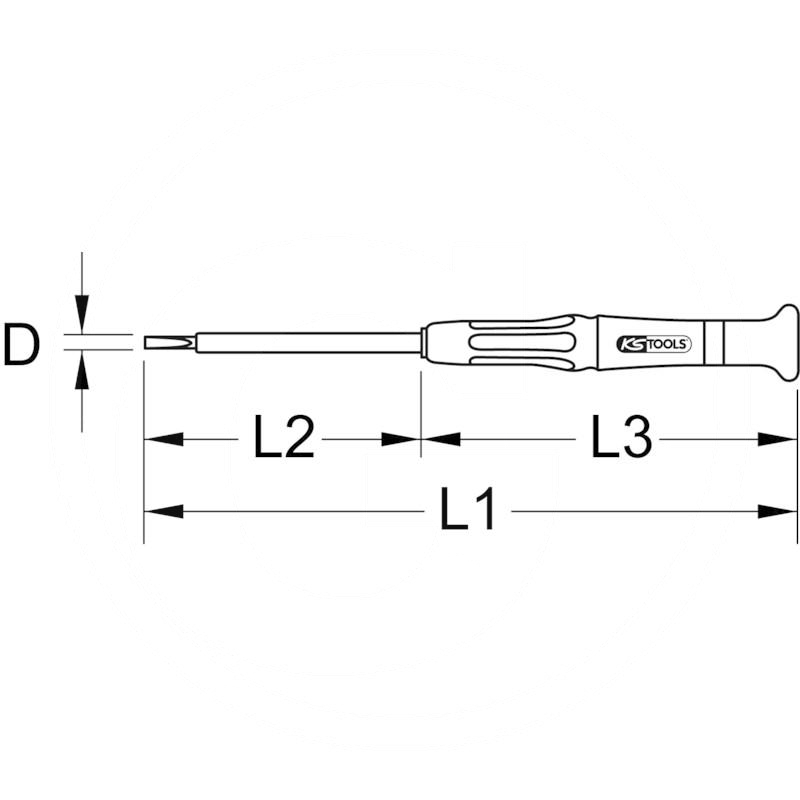 KS Tools VDE Precision slot screwdriver, 1,5mm | zdjęcie nr 2