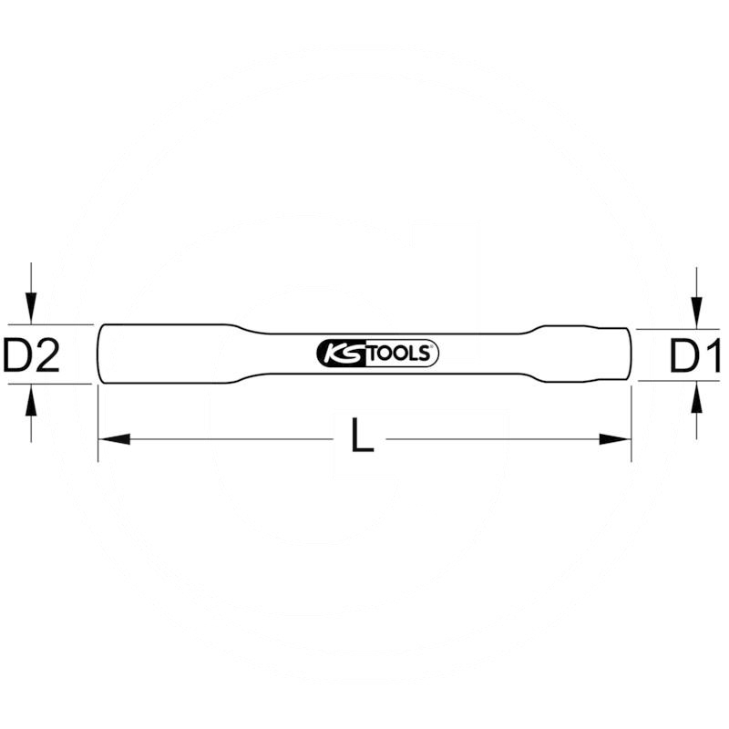 KS Tools VDE socket 1/2", L=255mm, 13mm | zdjęcie nr 2