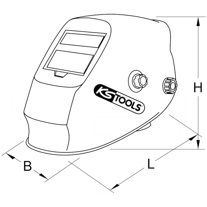 KS Tools Welding safety helmet, racing design | zdjęcie nr 1